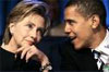 Hillary Clinton and Barack Obama